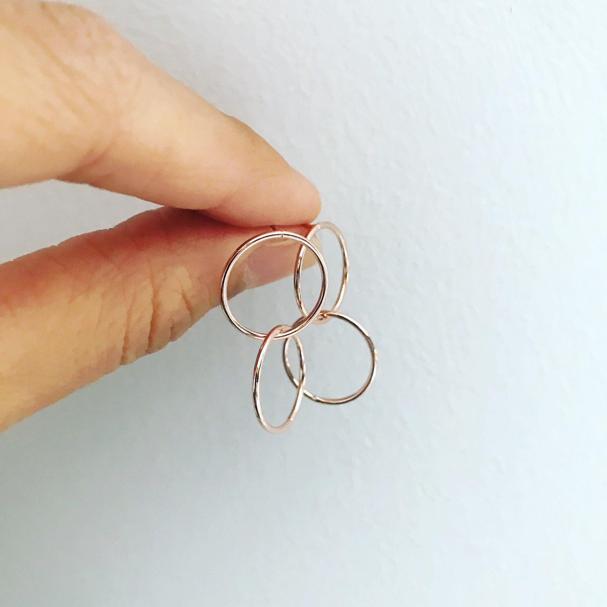 Interlocking Hoop Earrings