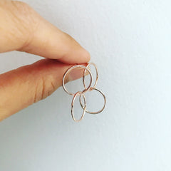 Interlocking Hoop Earrings