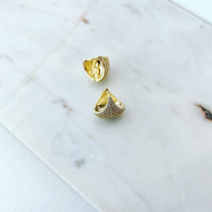 Pavé Teardrop Drip Earrings