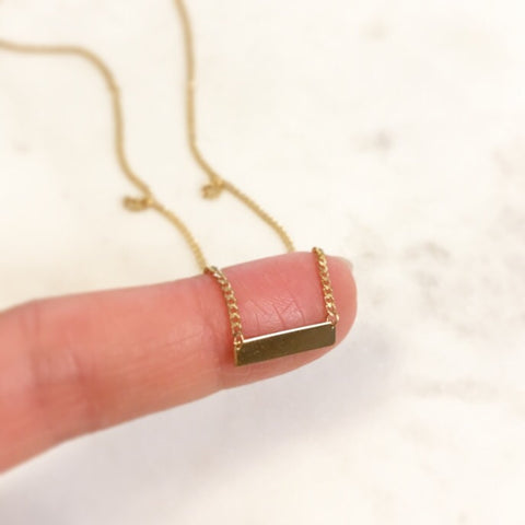 Choker Chain: Bar Plate