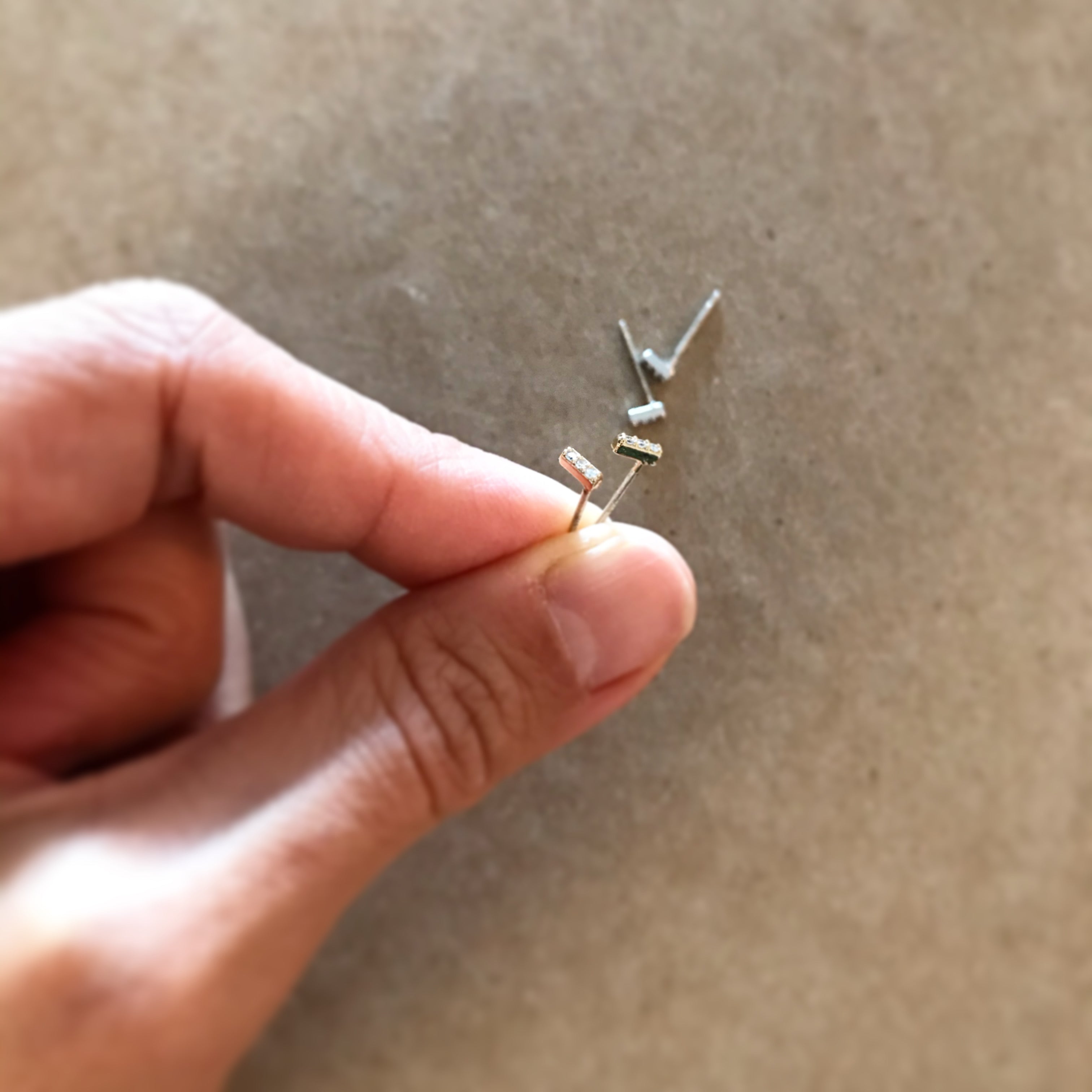 Bar Teeny Earrings