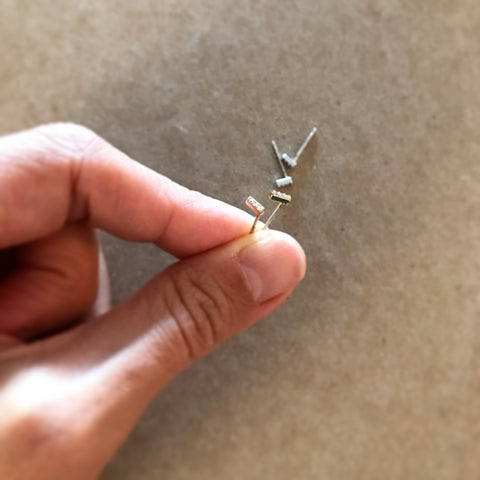 Bar Teeny Earrings