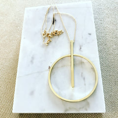 Tick Tock Pendant Necklace