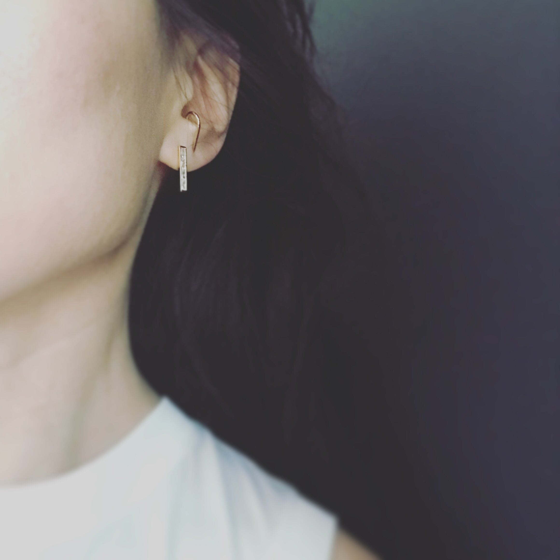 Long Bar (Baguette) Earrings