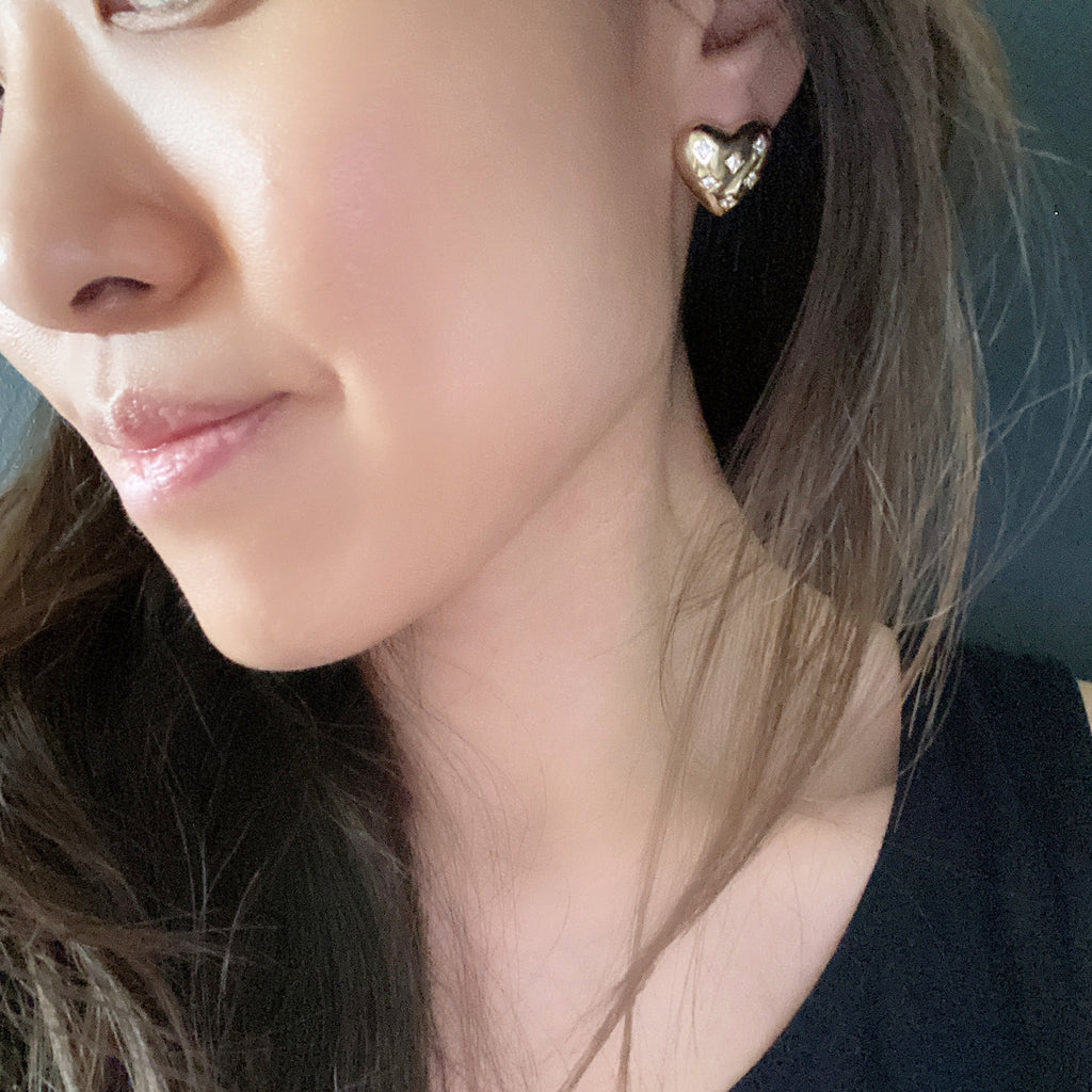 Puffy Heart Earrings