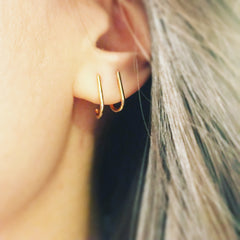 Solid Suspender Earring