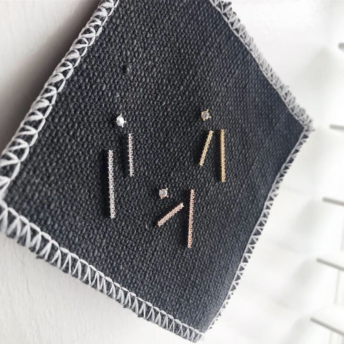 Bling Bar (CZ set) Earrings