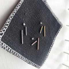 Bling Bar (CZ set) Earrings