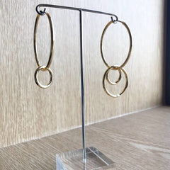 Unbalanced Hoop Earrings