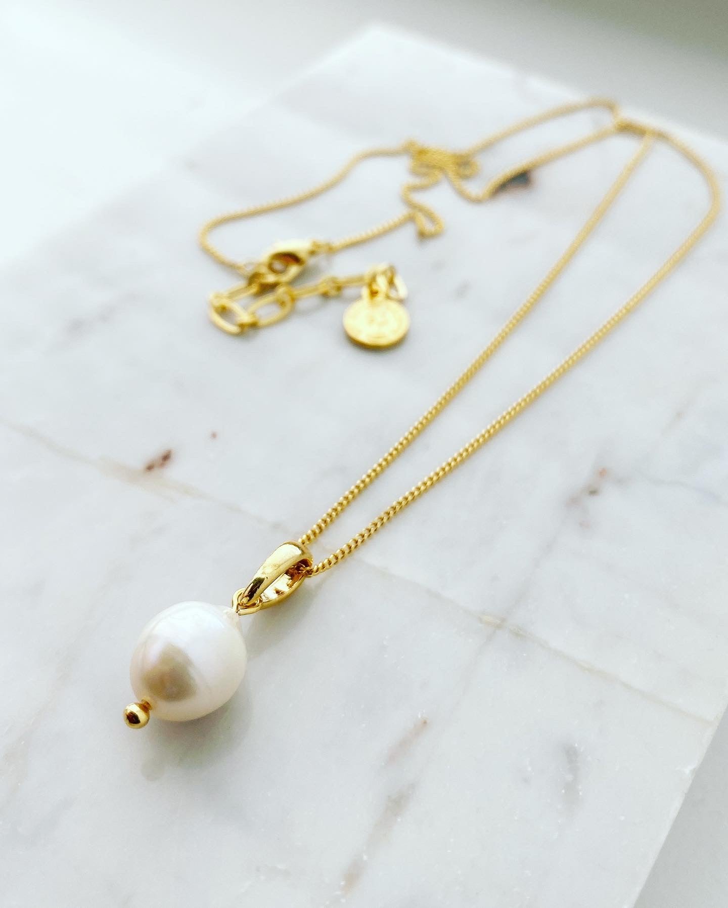 Pearl Drop Baroque Necklace