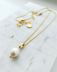 Pearl Drop Baroque Necklace