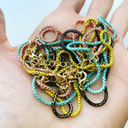 Enamel Box Chain Necklace