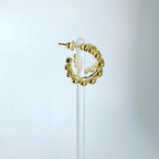 Wide Dotty Hoop Earrings