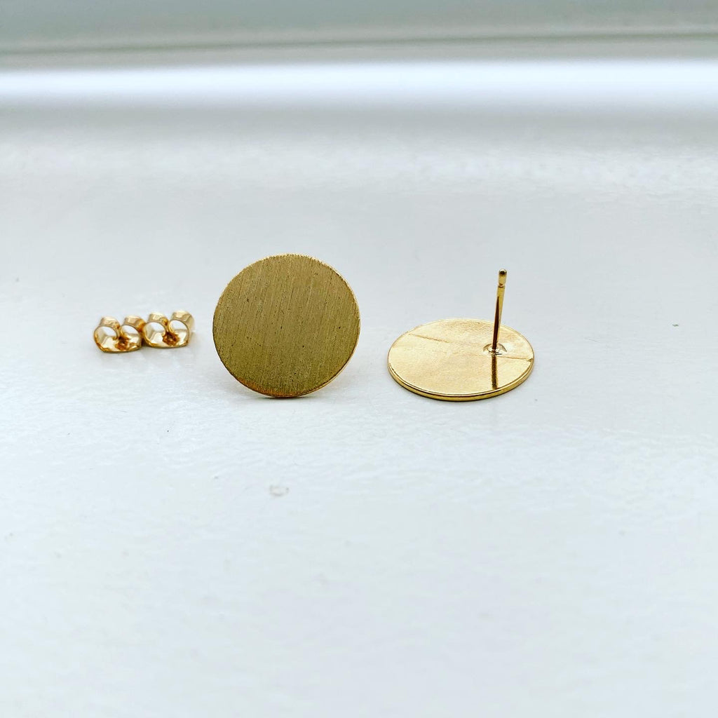 Matte Disc Earrings