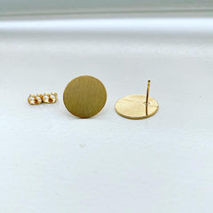 Matte Disc Earrings