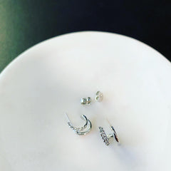 Double Cuff Huggies: Chain
