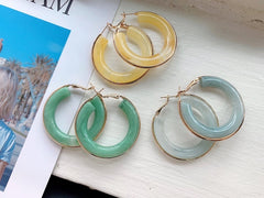 Acrylic Hoop Earrings | 8 colors