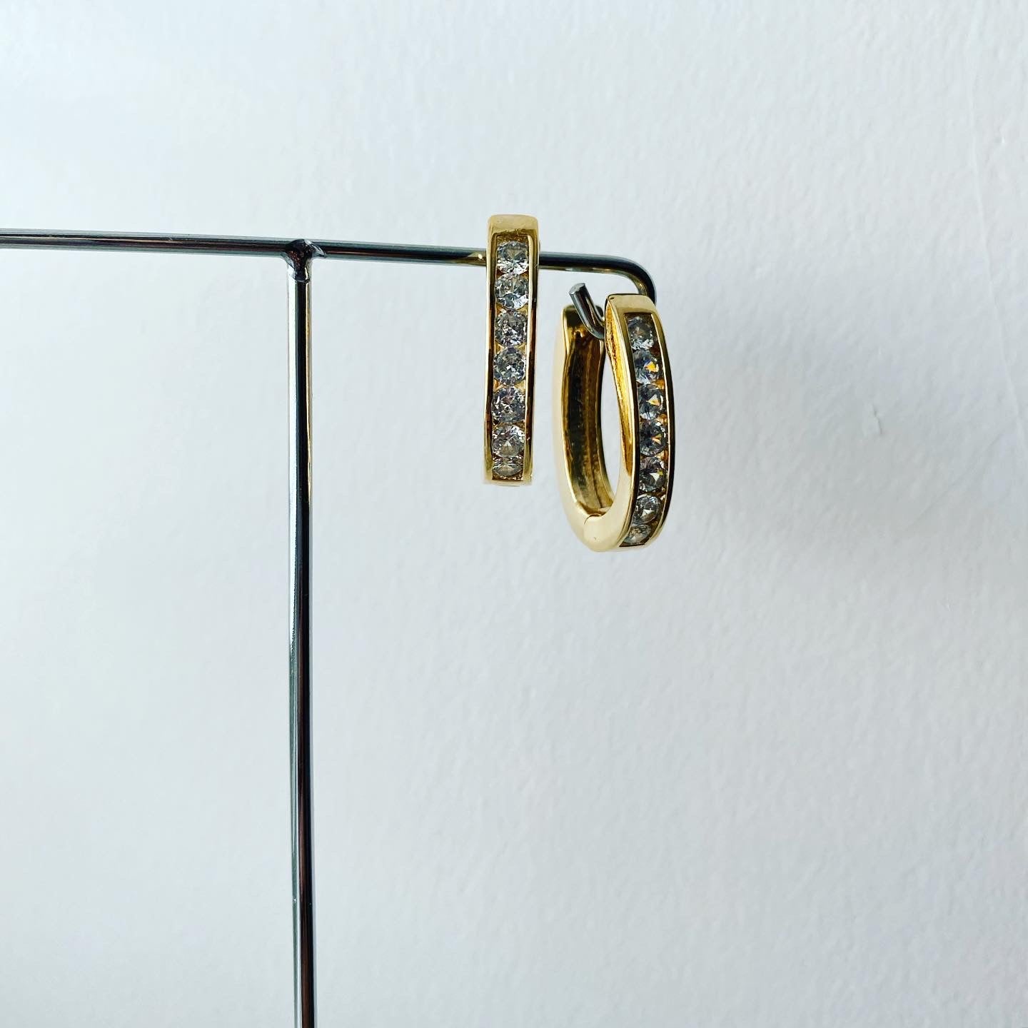 CZ Bright Hoop Earrings