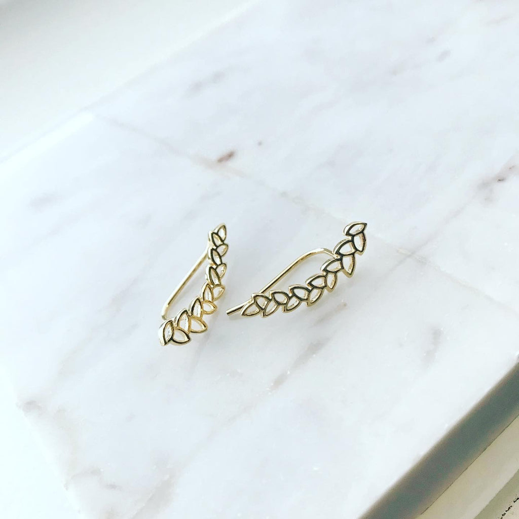 Ear Climbers: Leafy Garland