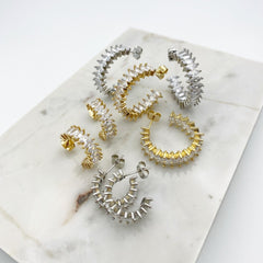 Bali Bling Hoop Earrings