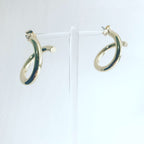 Warped Hoop Earrings