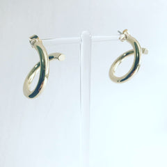 Warped Hoop Earrings
