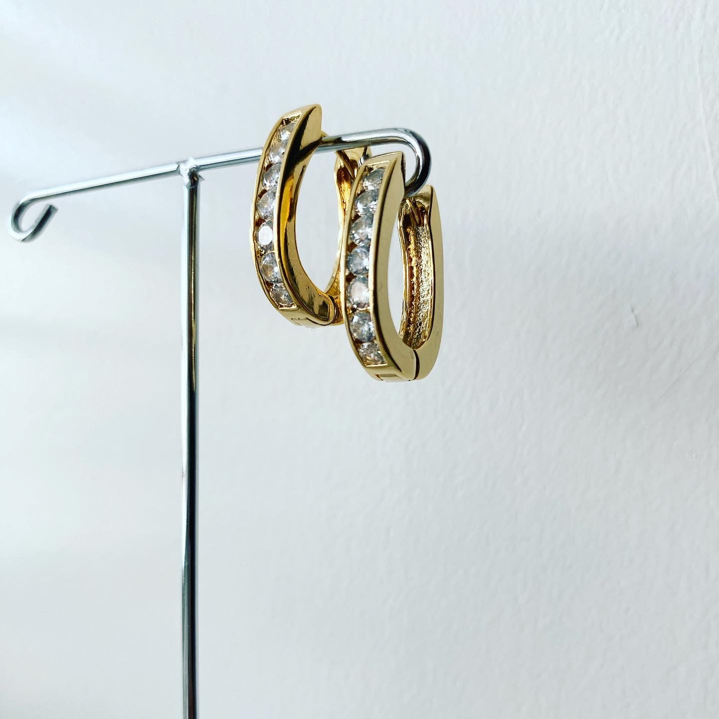 CZ Bright Hoop Earrings
