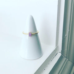 Zirconia (CZ): Oval Ring