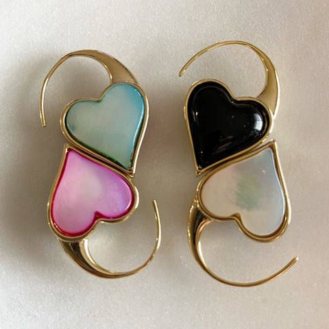 Reversible Heart Earrings
