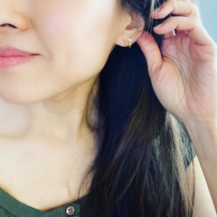 Solo CZ Split Earrings