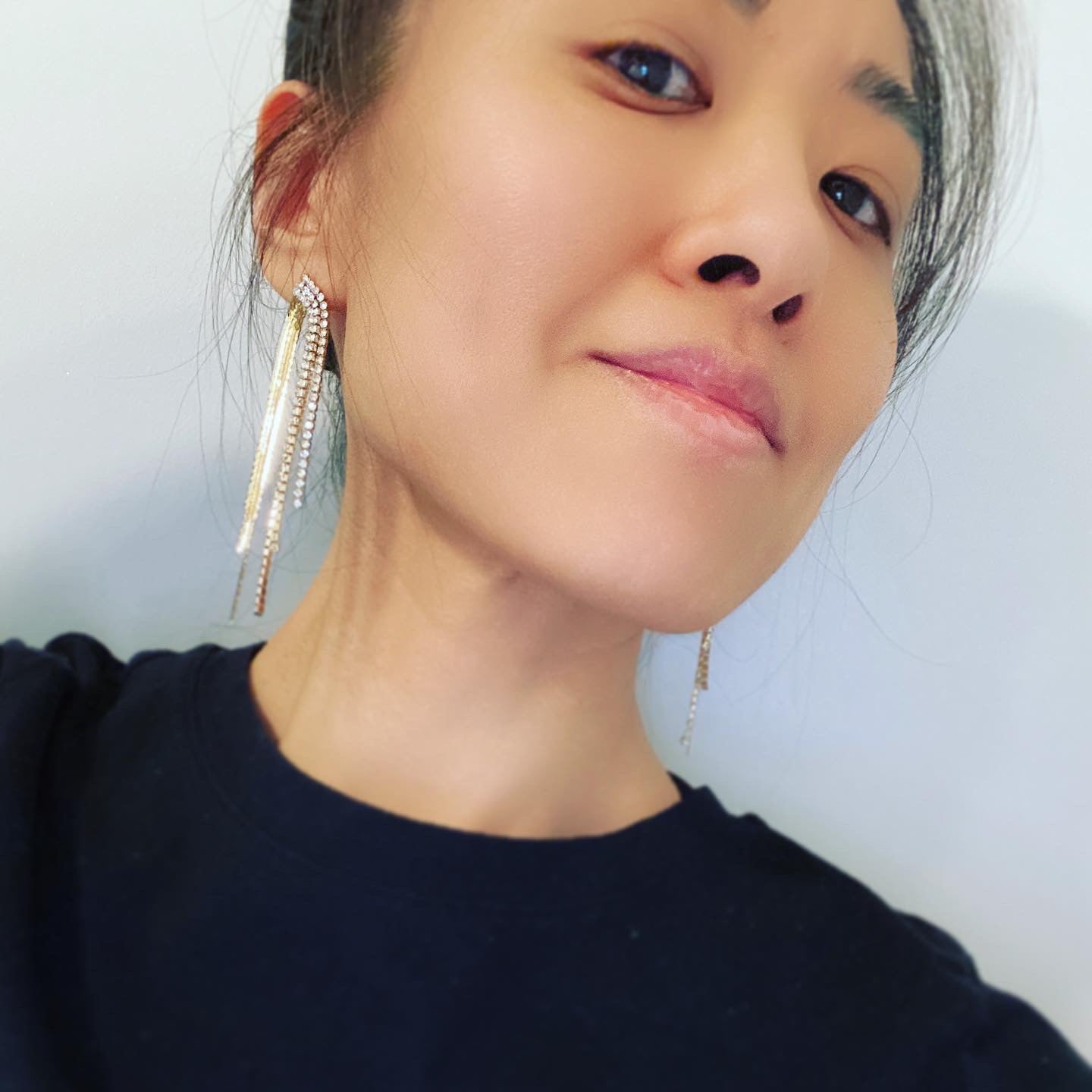 Chain & Bling Fringe Earrings