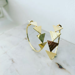 Chevron One Direction Hoop Earrings