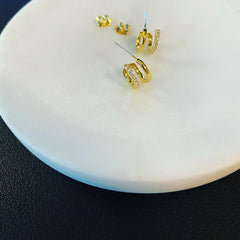 Double Cuff Huggies: Pavé