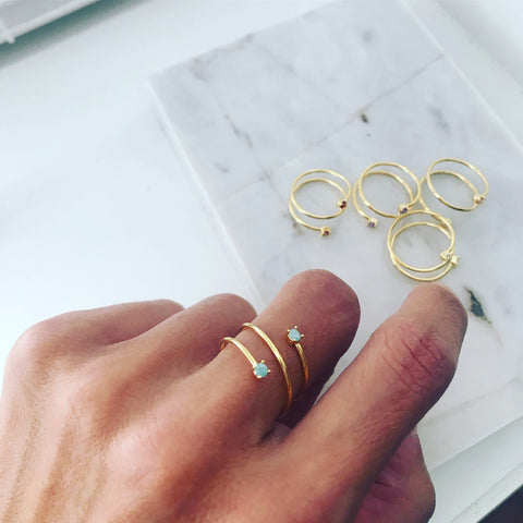 Zirconia (CZ): Coil Ring