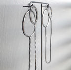 Box Chain Connector Earrings