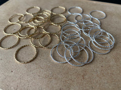 Slender Stacking Rings (Diamond Cut)