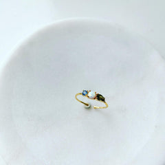 Opal & Stone Buddy Ring