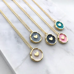 Heart Coin Necklace