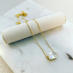 Emerald Cut Necklace