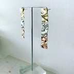 Tri-Panel Crinkle Earrings