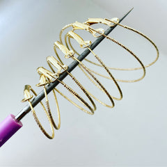 Micro (Diamond Cut) Hoop Earrings
