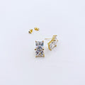 Bent Double Square Earrings