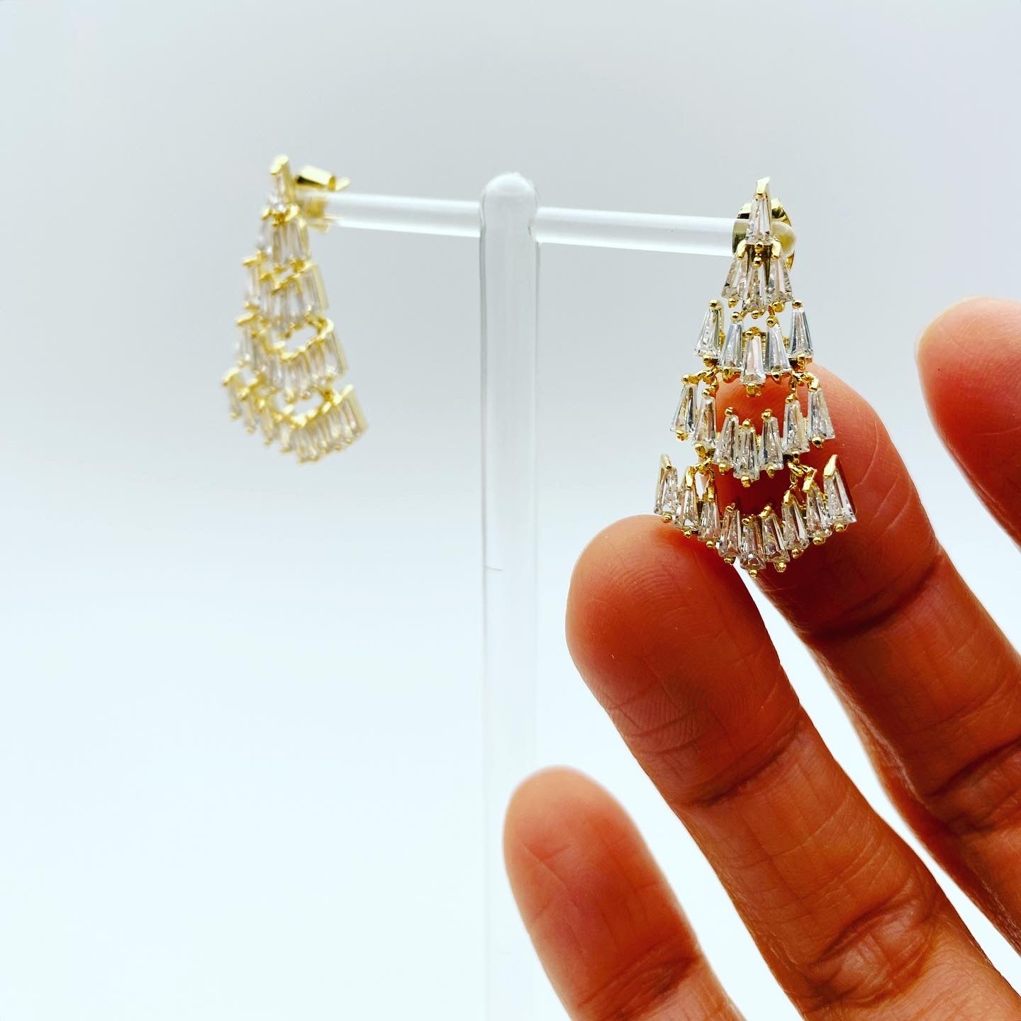 Baguette Dazzle Earrings