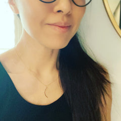 Waning Crescent Moon Necklace