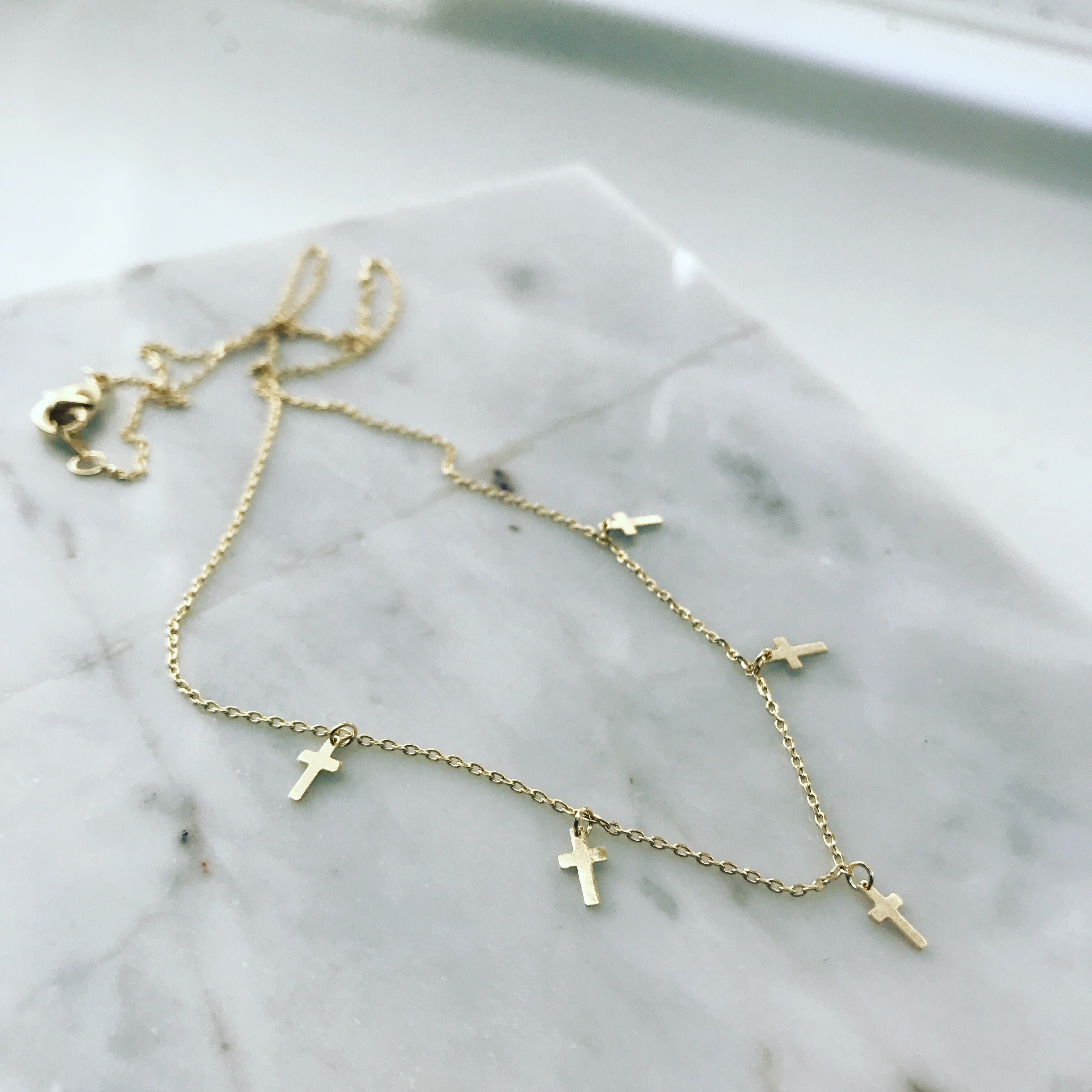 Mini Cross (Dangle) Necklace