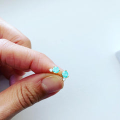 Zirconia (CZ): Bubble Earrings