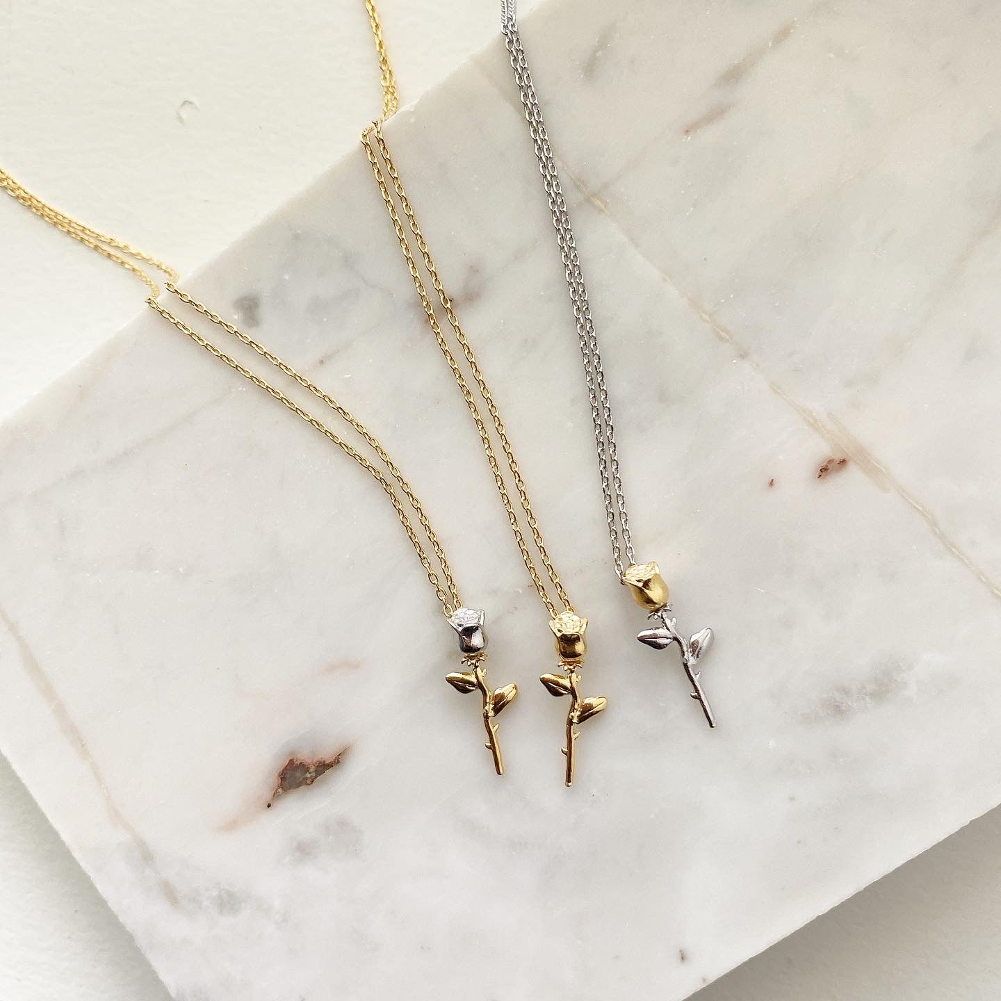 Rose Stem Necklace