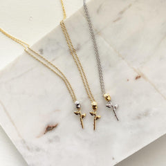 Rose Stem Necklace