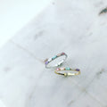 Zirconia (CZ): Five Baguette Ring