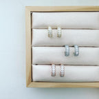 Overlapping Ovals Hoop Earrings
